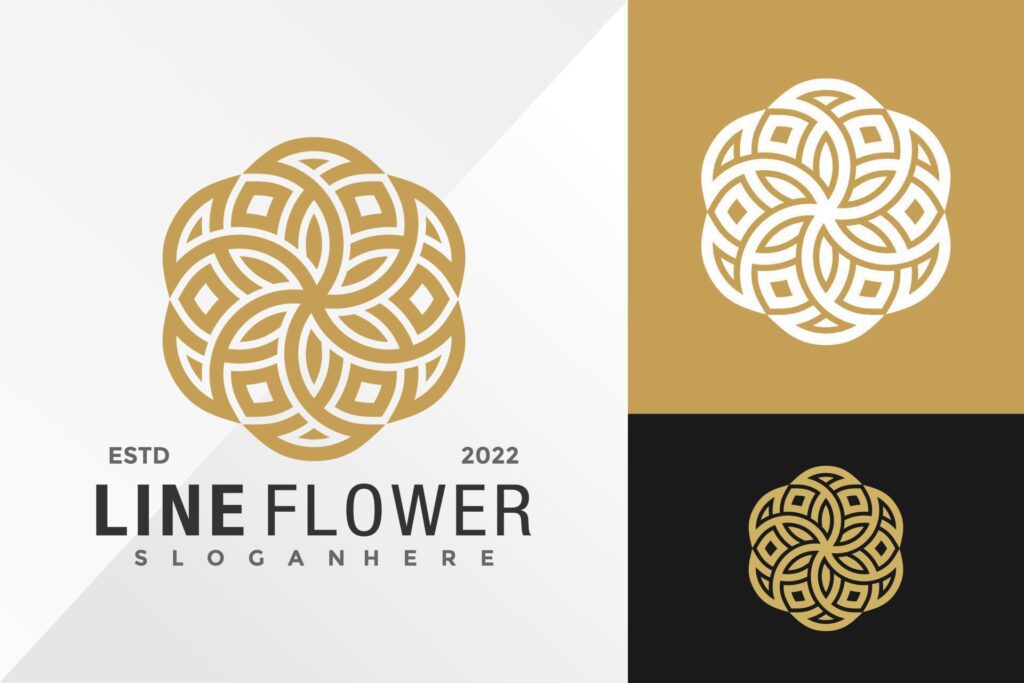 Luxury Flower Logo Design Vector illustration template Stock Free and Free SVG