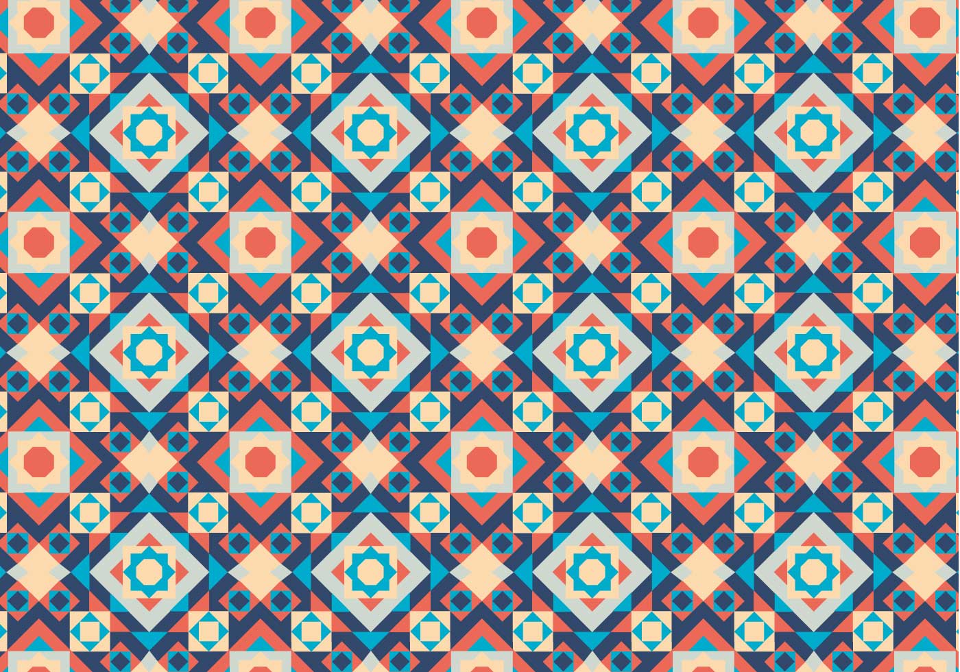 Geometric Motif Pattern Free Vector and Free SVG