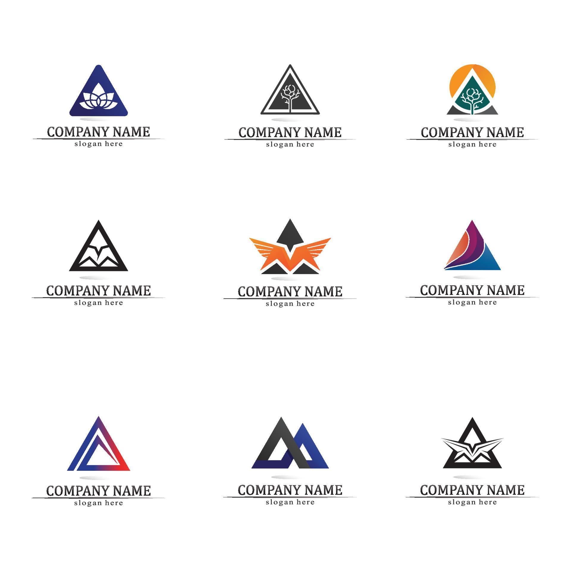 Arrow vector illustration icon set logo design Stock Free