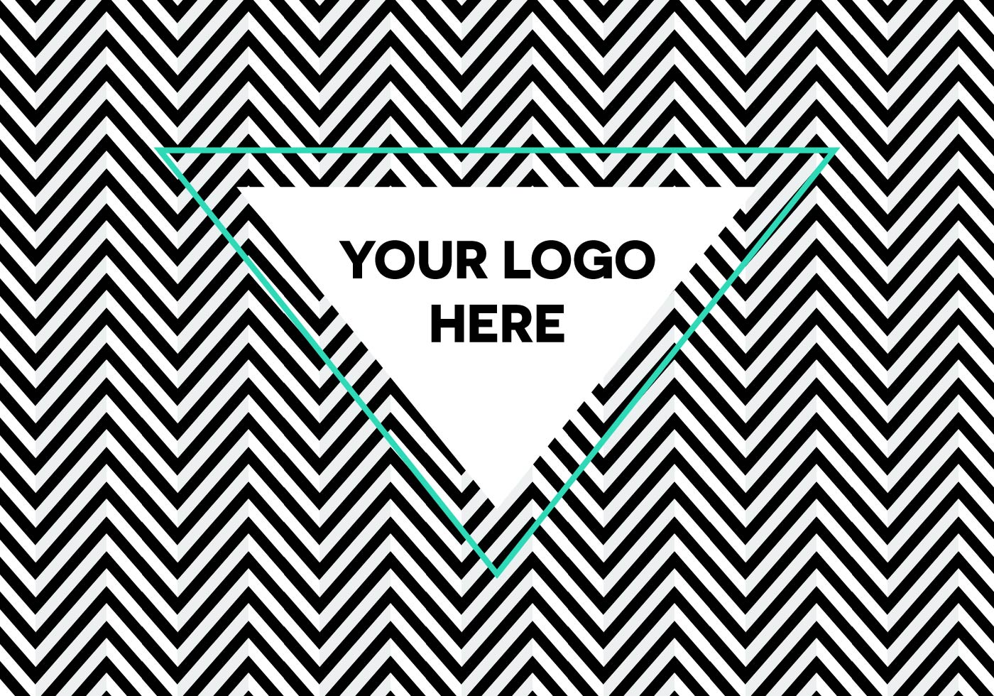 Free Optical Illusion Herringbone Logo Background Free Vector