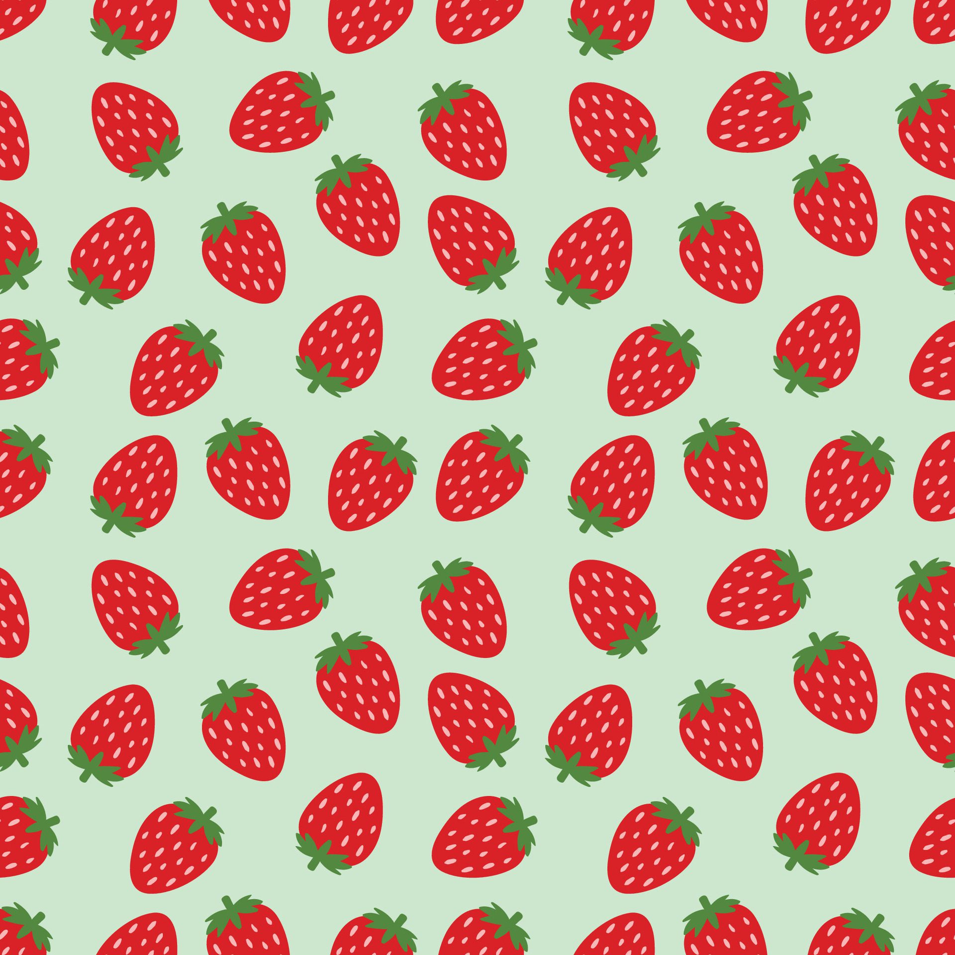 strawberry seamless pattern cartoon collection Free Vector