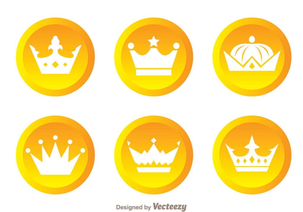 Crown Gold Circle Logos Stock Free and Free SVG