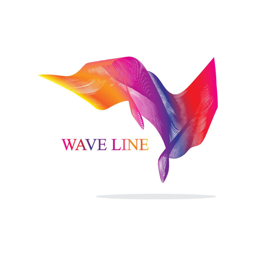 Wave line vector color background Free Vector and Free SVG