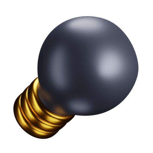 Premium, bulb 3D illustration