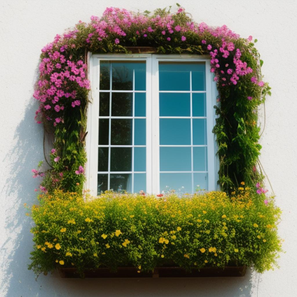 A window with beautiful by @ai_generated