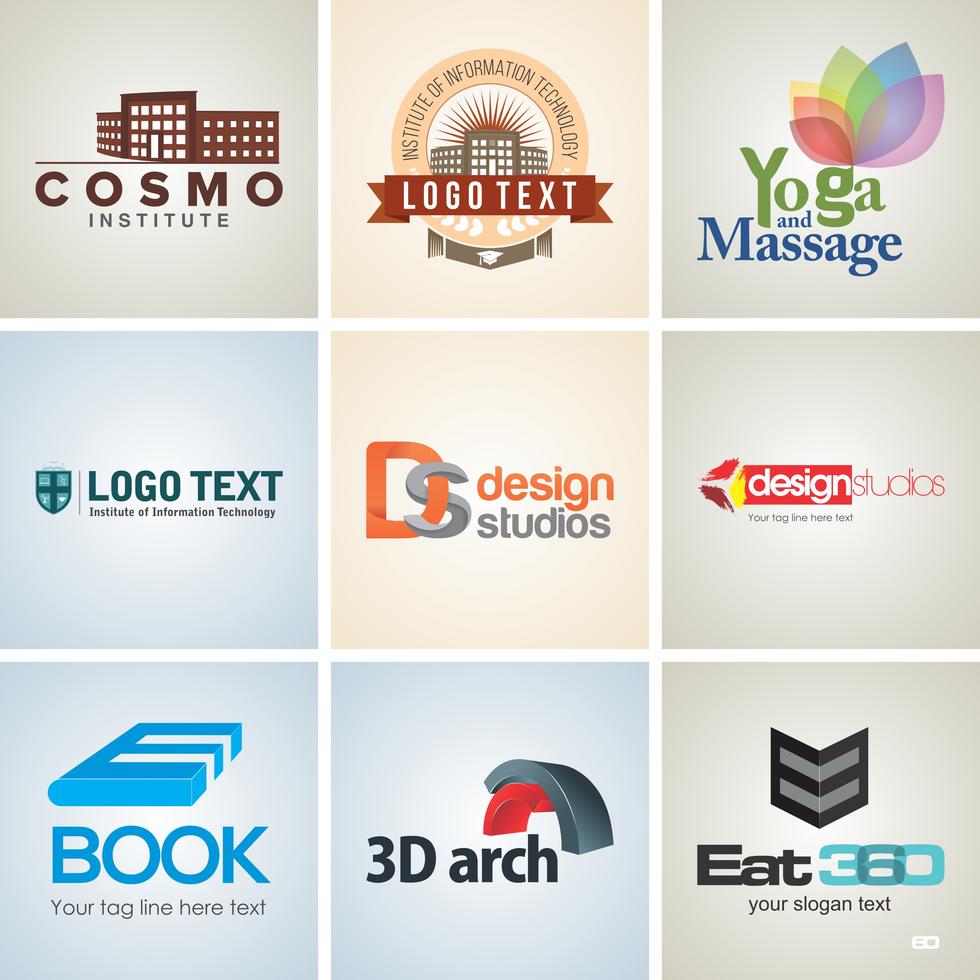 Creative Corporate Logo Design Template Set Stock Free