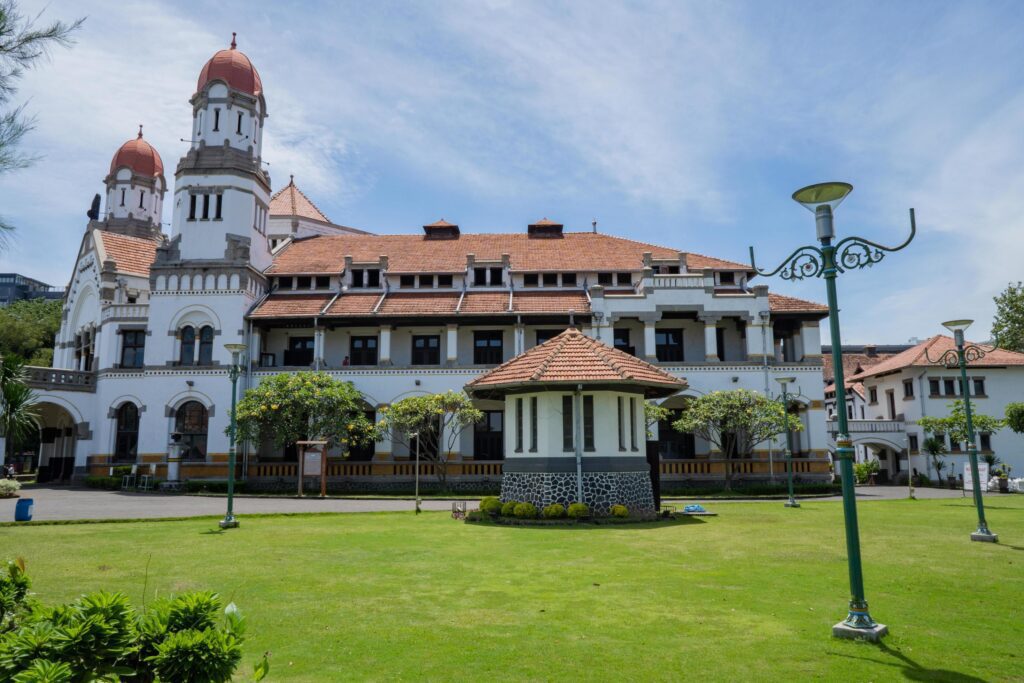 The Old station of Semarang Central Java Semarang, Lawang Sewu. Stock Free