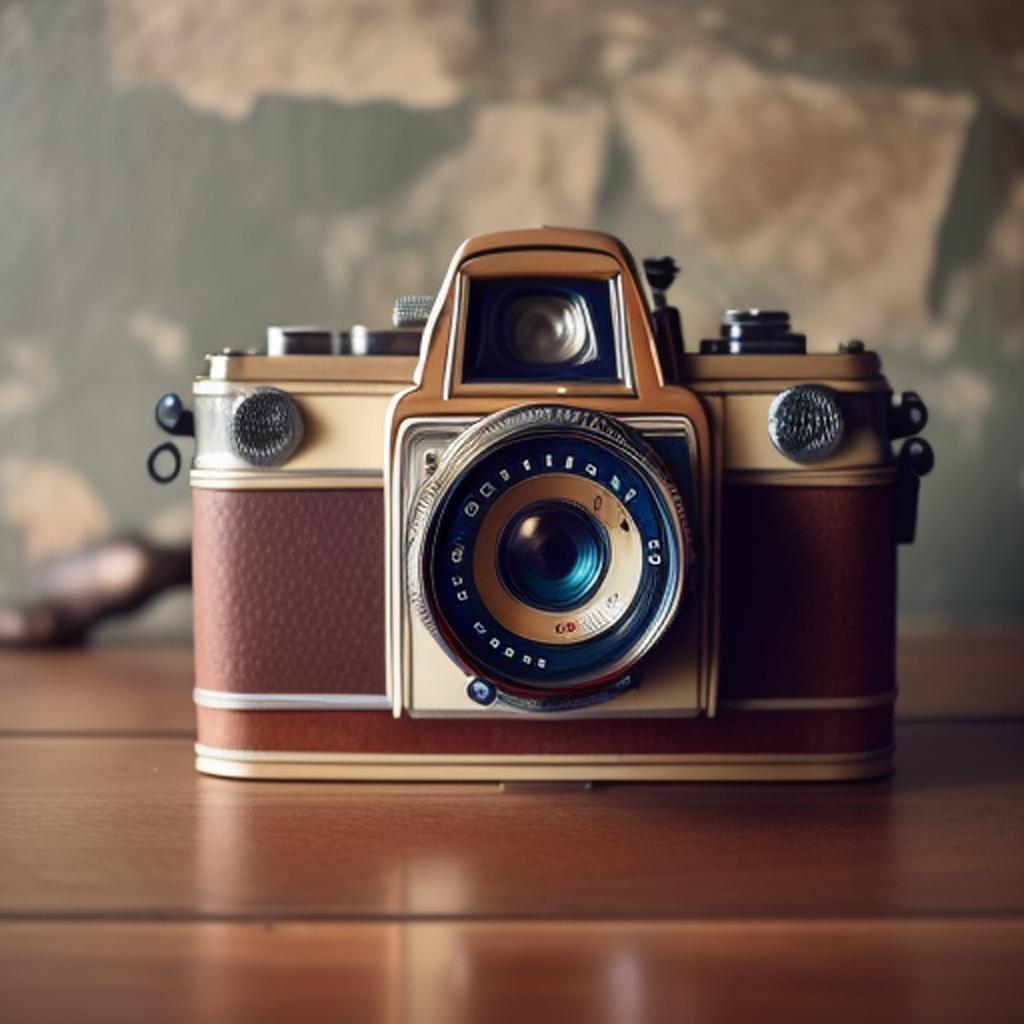 “vintage camera, retro details, by @ai_generated