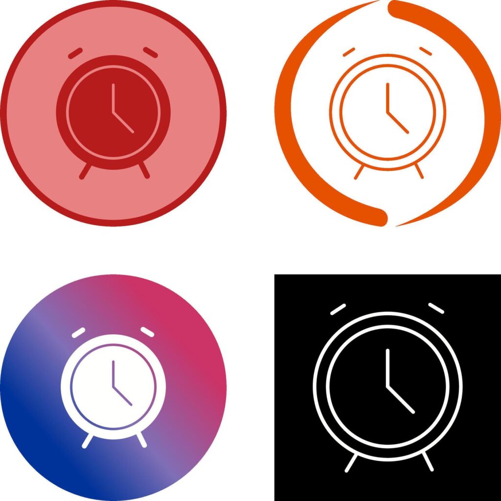 Alarm Clock Icon Design Stock Free