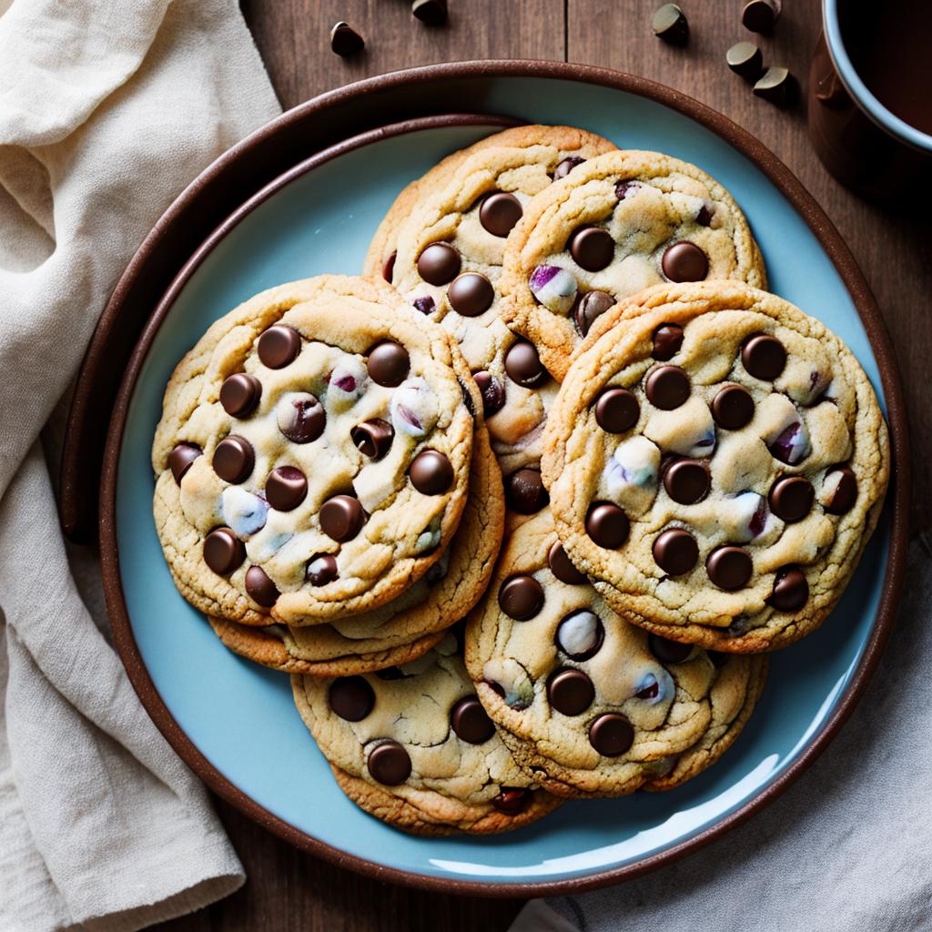 Chocolate chip cookies by by @ai_generated