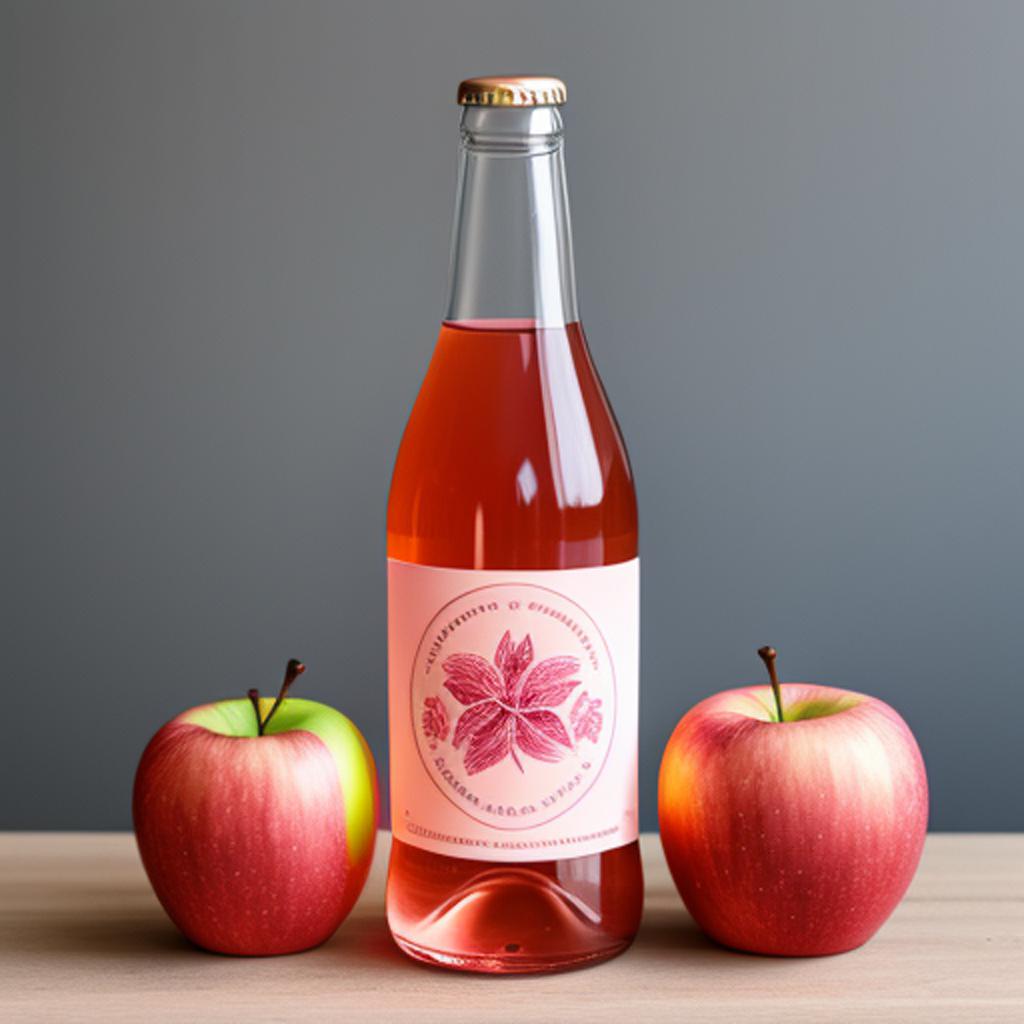 Apfelwein Cidre in Rosé-Version by @ai_generated