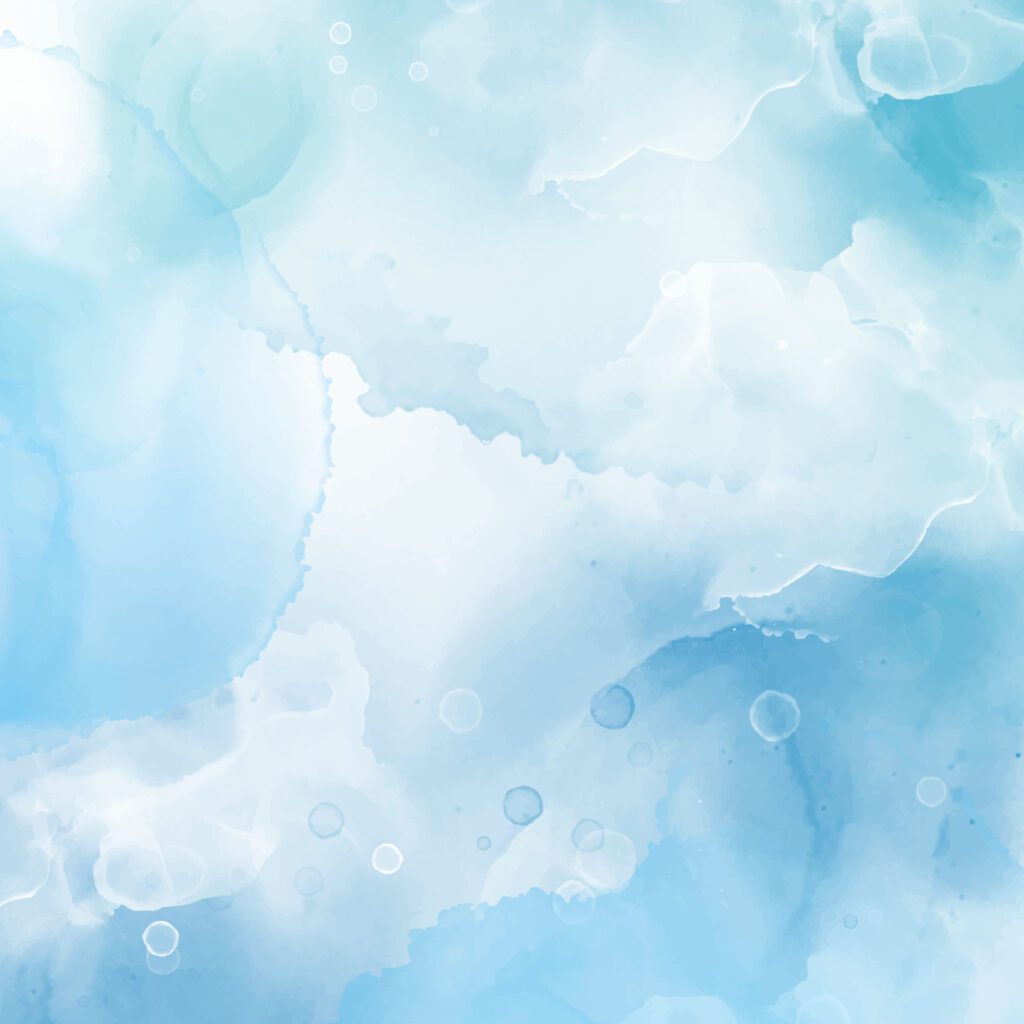 hand painted pastel blue watercolour background Free Vector