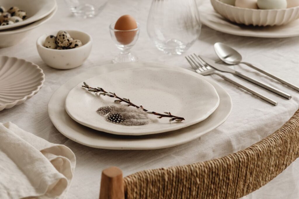 Aesthetic Easter Table and Decorations – Neutrals – Earthy Tones and Textures – Free Stock Photos Stock Free