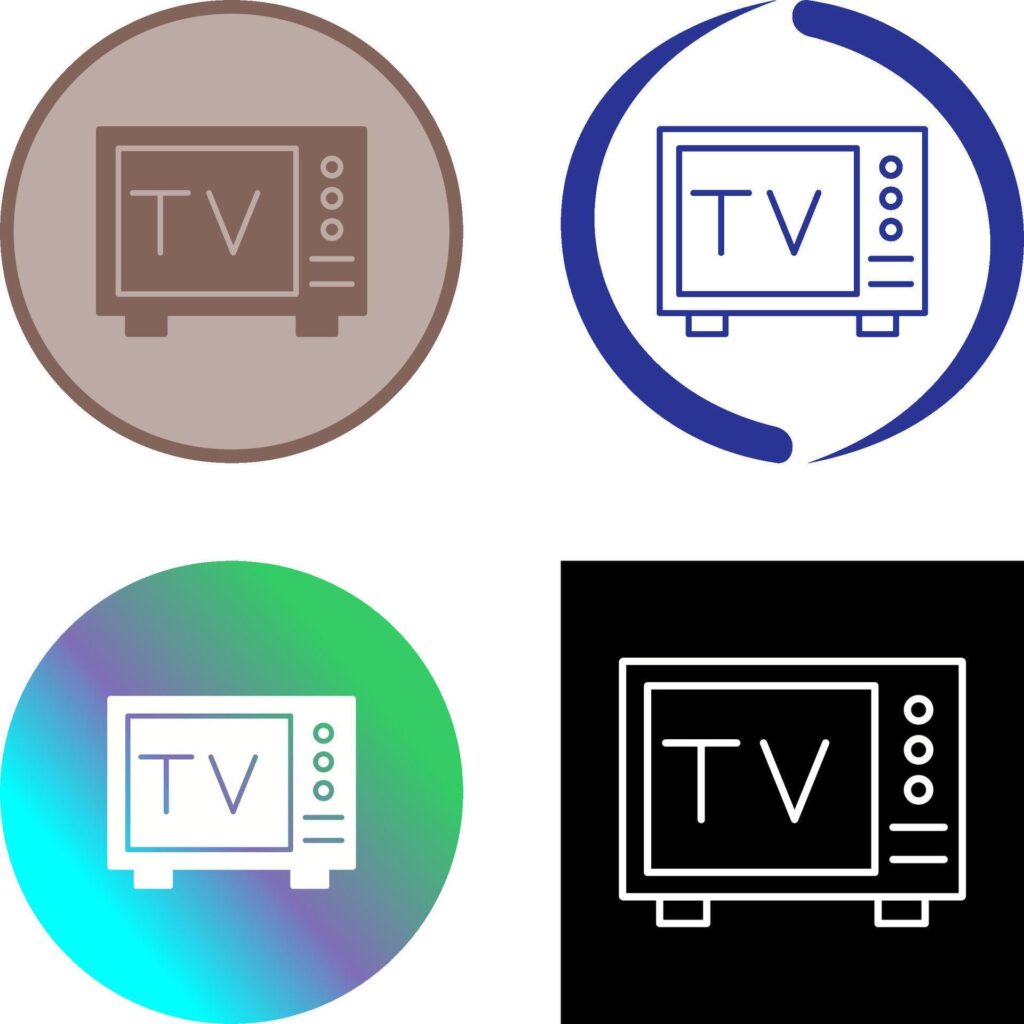 Tv Icon Design Stock Free