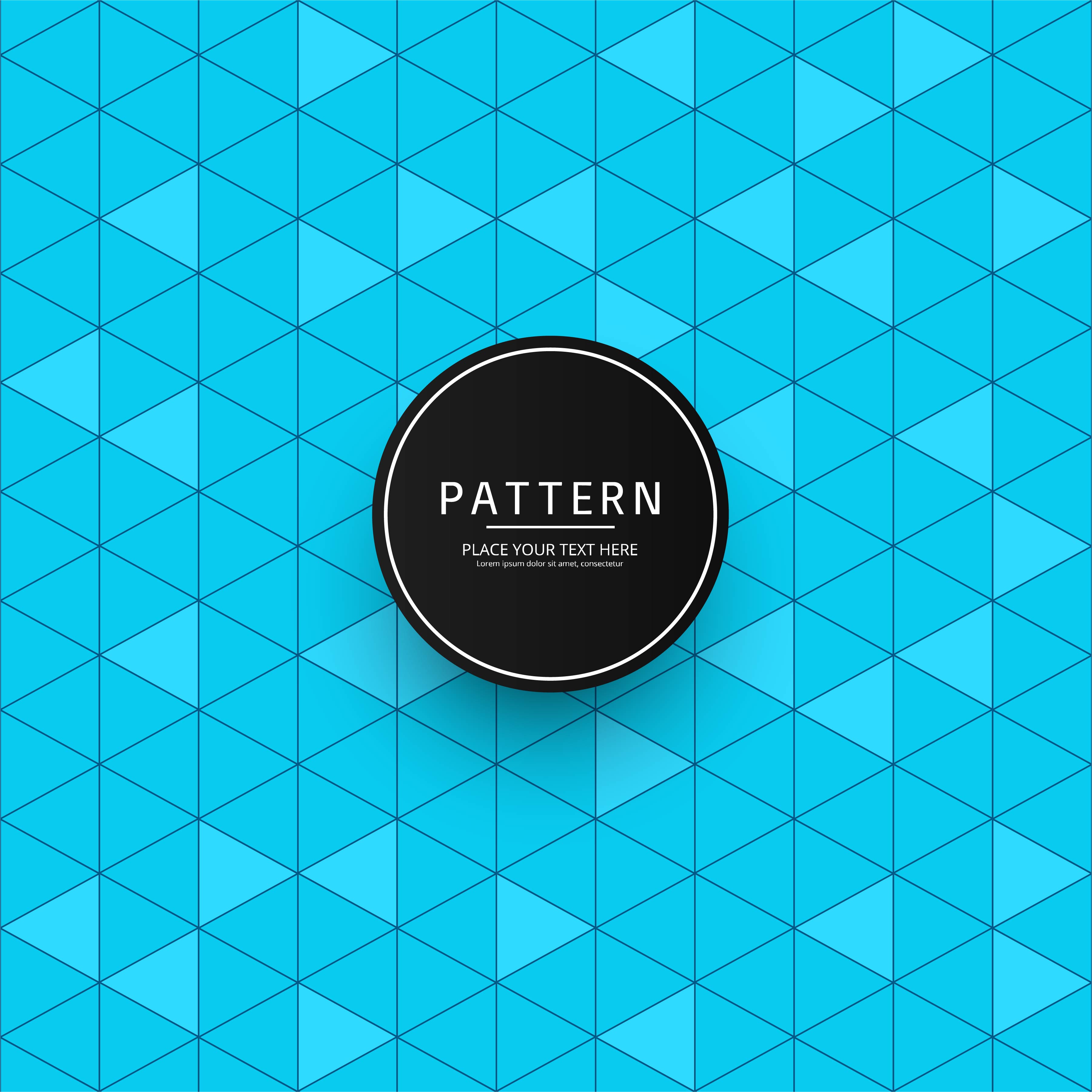 Modern blue geometric pattern background Free Vector