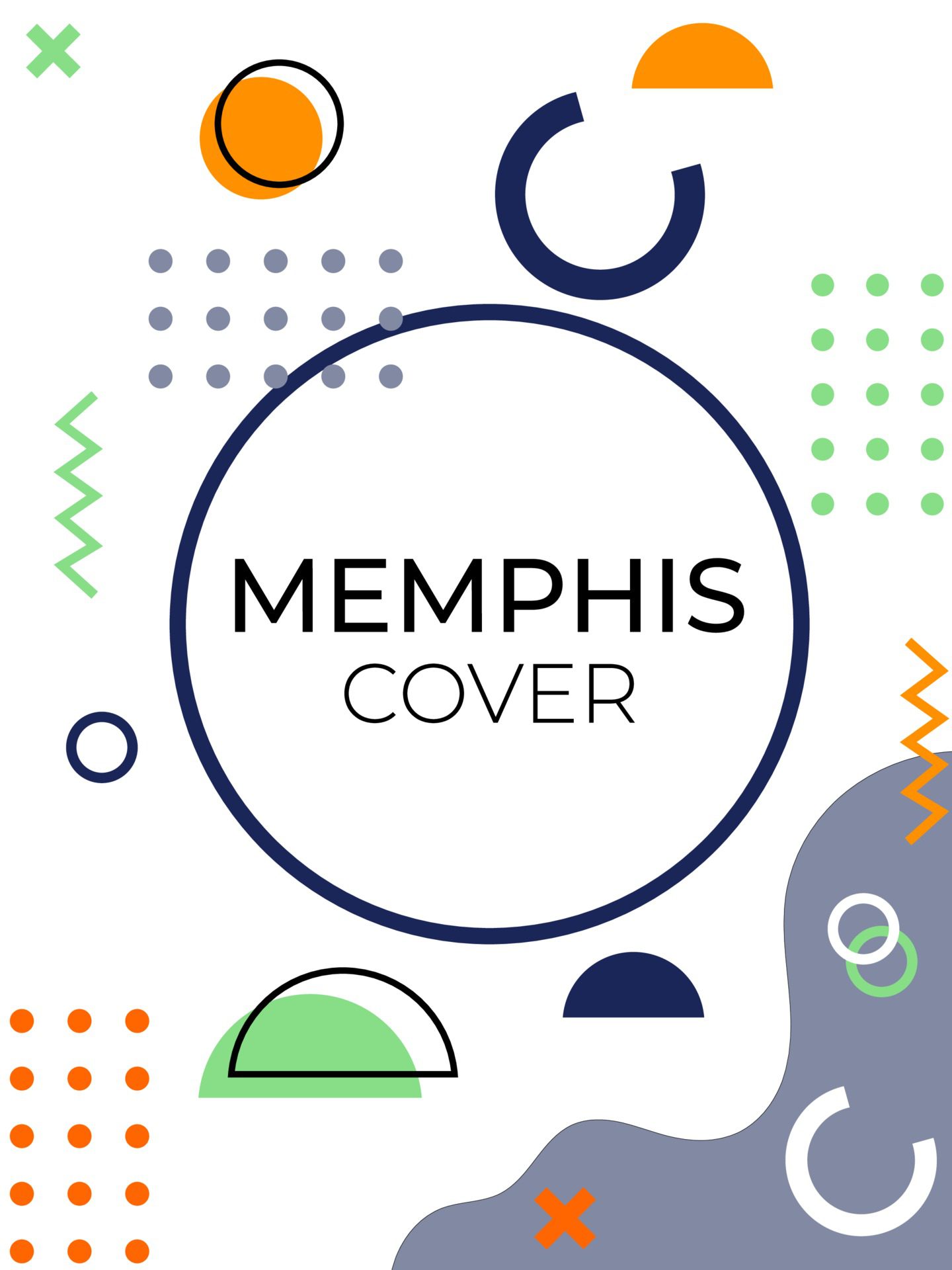 Memphis style of geometric shapes,patterns with trendy Memphis Free Vector