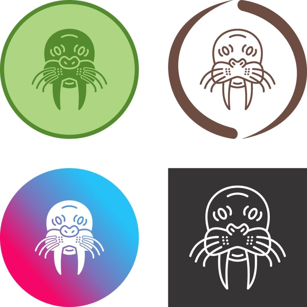 Walrus Icon Design Stock Free