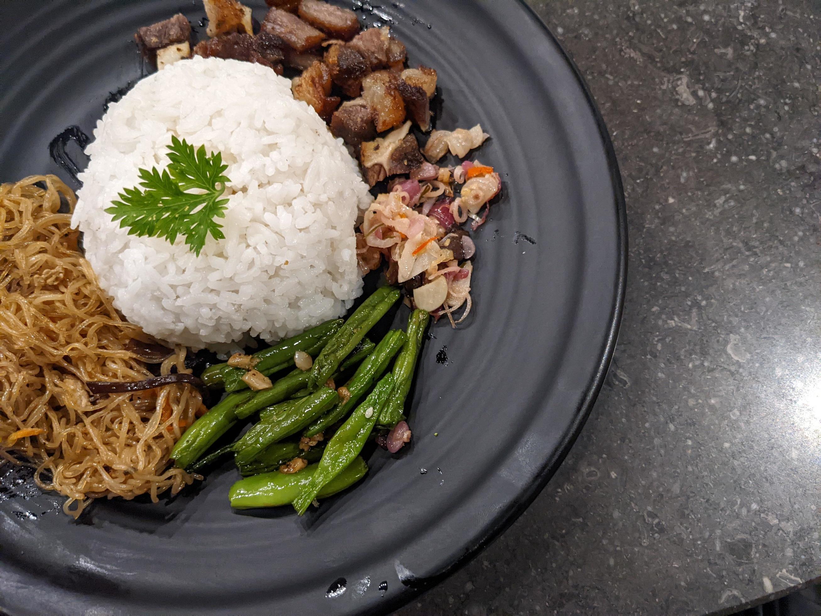 Nasi tumis smoke beef, traditional food of Semarang Central Java. The photo is suitable to use for food background, poster and food content media. Stock Free