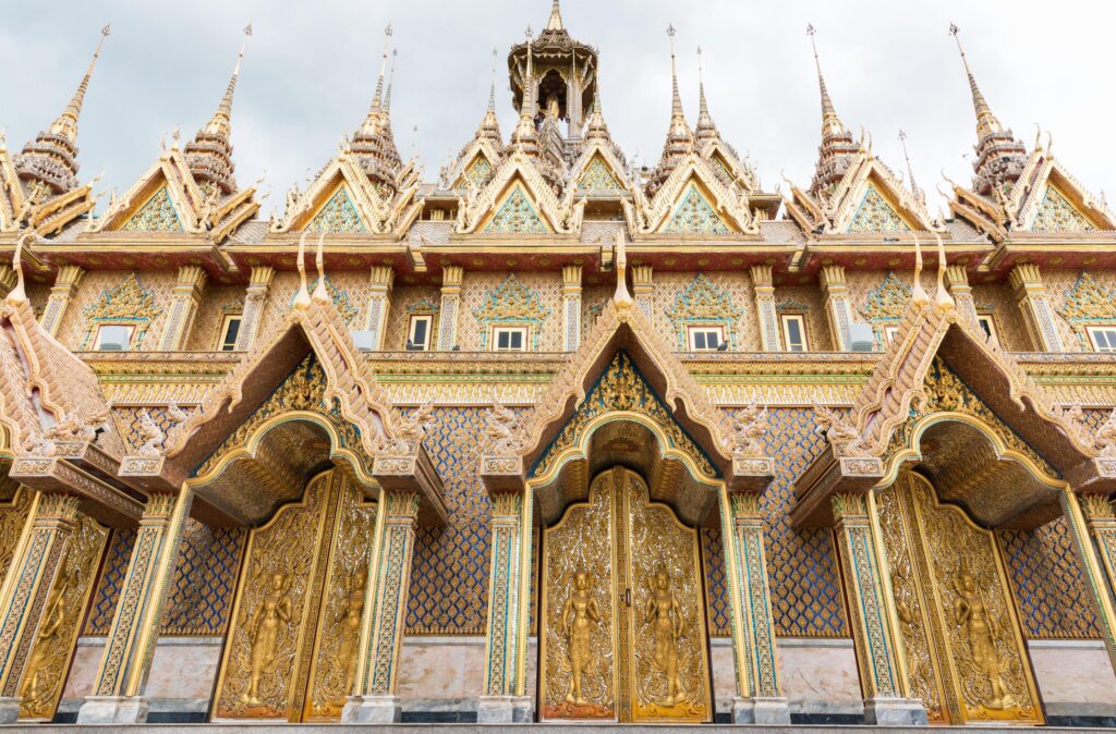 Golden Temple Wat Tha Sung Uthai Thani Thailand. Stock Free