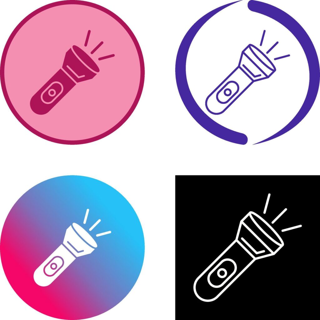 Flash Light Icon Design Stock Free