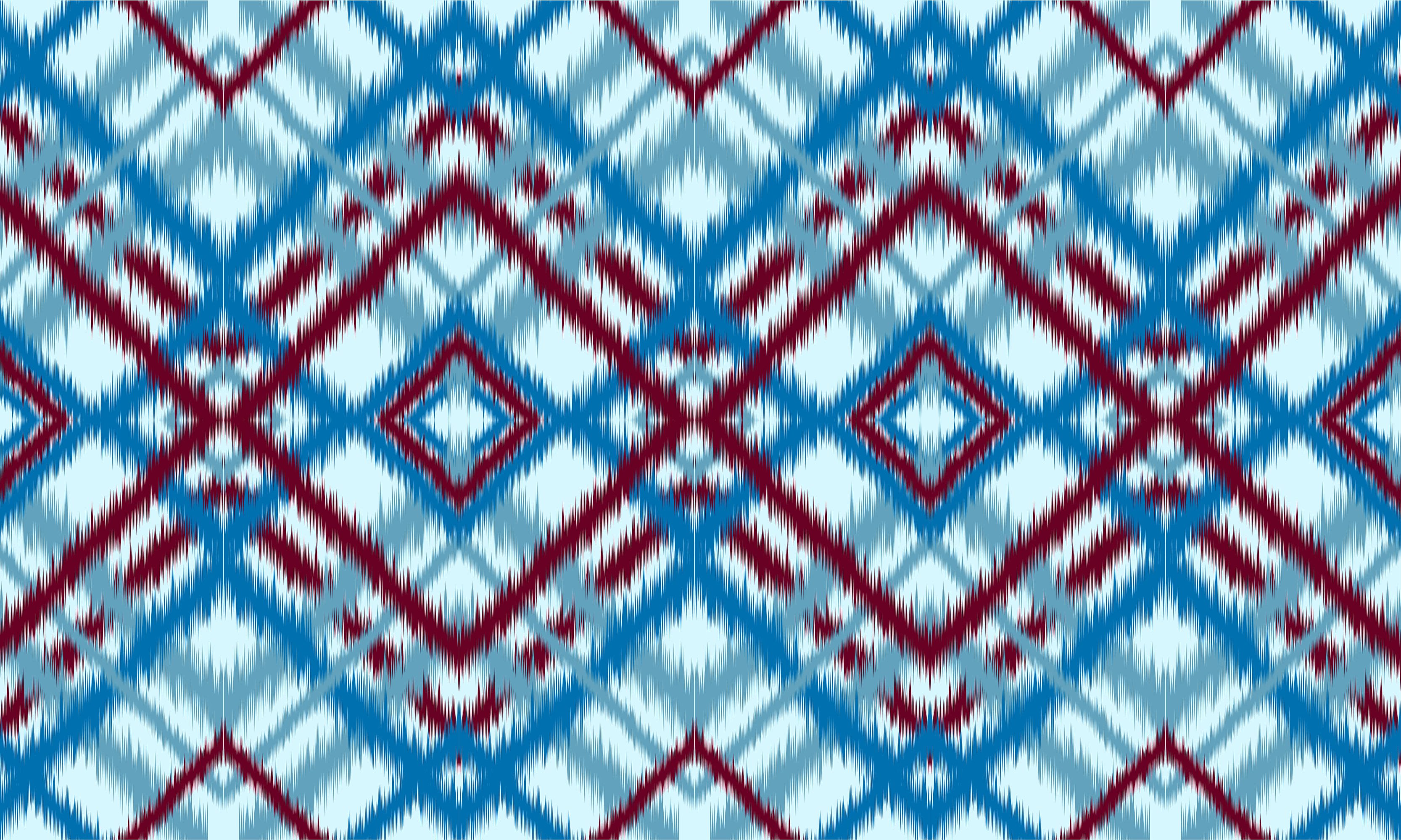 Abstract ethnic ikat chevron pattern background. ,carpet,wallpaper,clothing,wrapping,Batik,fabric,Vector illustration.embroidery style. Free Vector