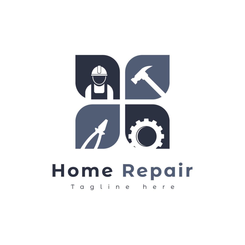 icons logo home repair Stock Free