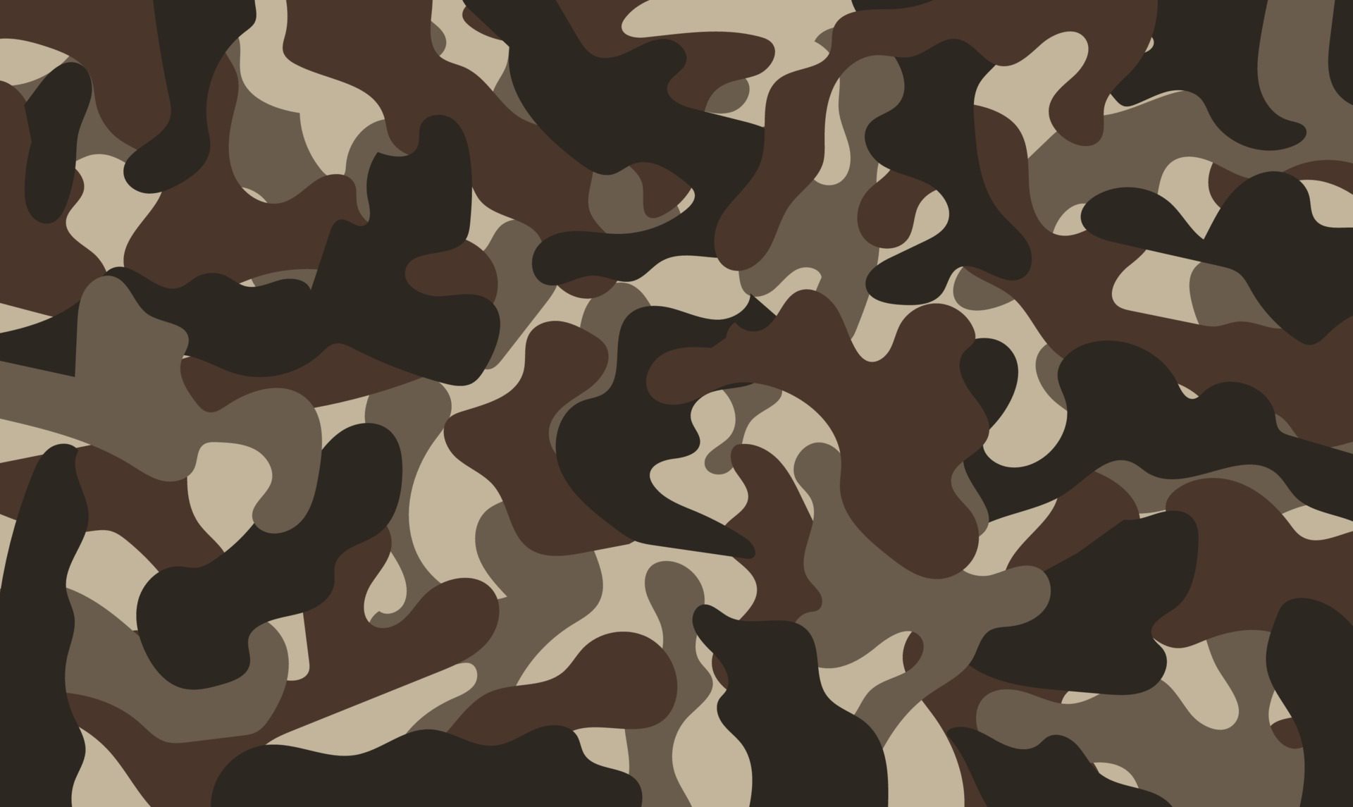 Army Camouflage Pattern Khaki Color. Vector Illustration. Free Vector