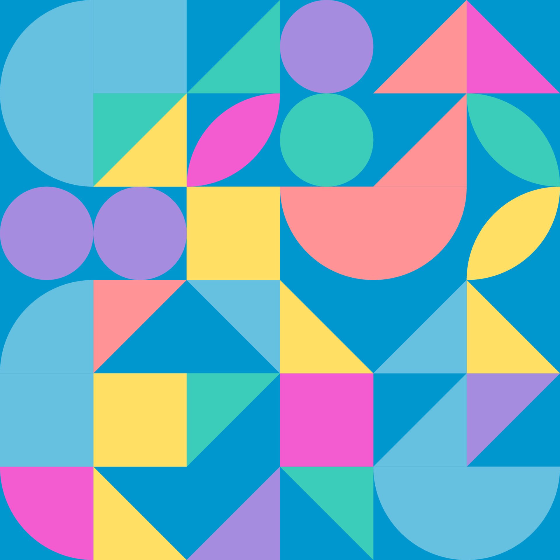 Abstract vector geometric pattern design in Bauhaus style Free Vector