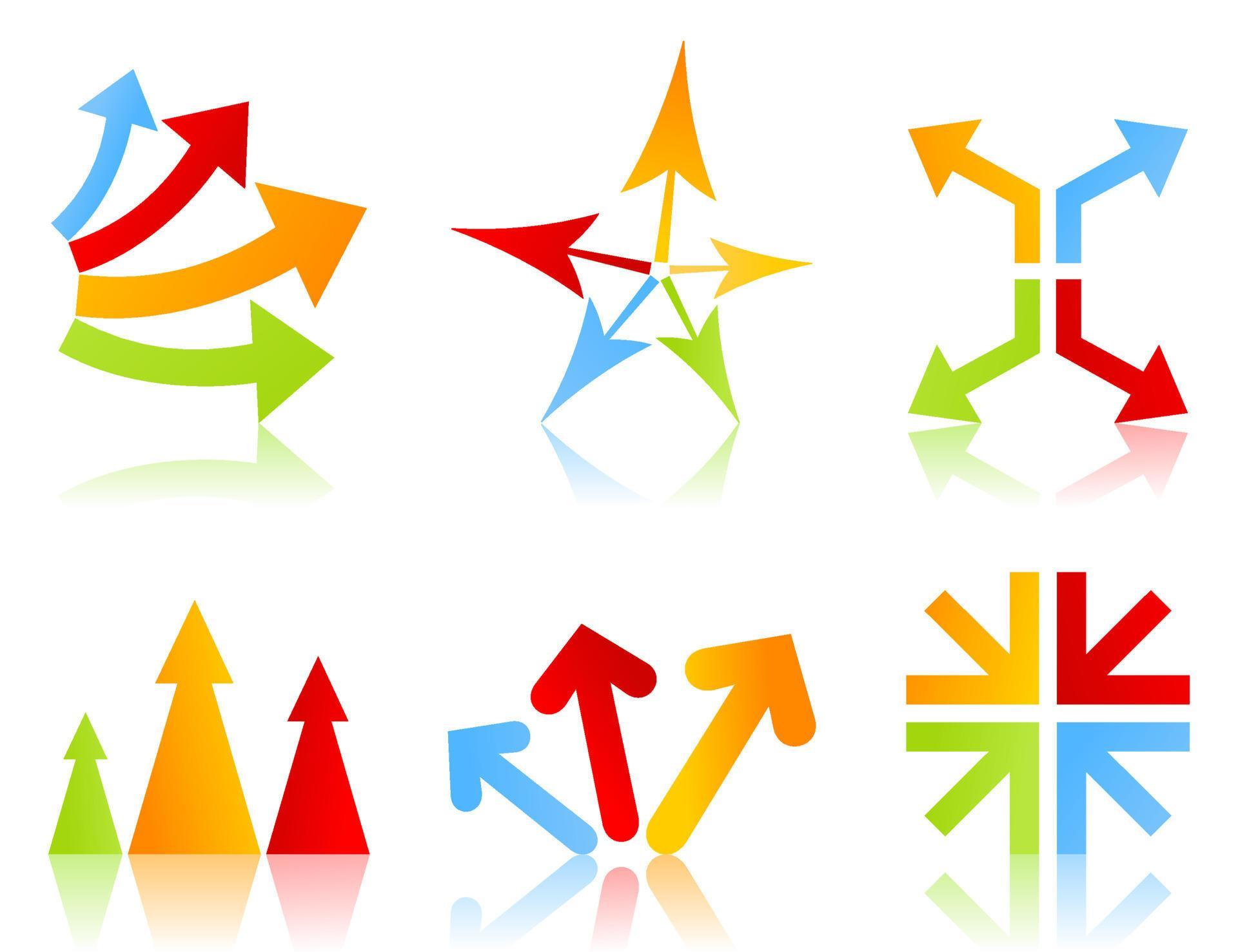 Collection of arrows for web design. A vector illustration Stock Free and Free SVG