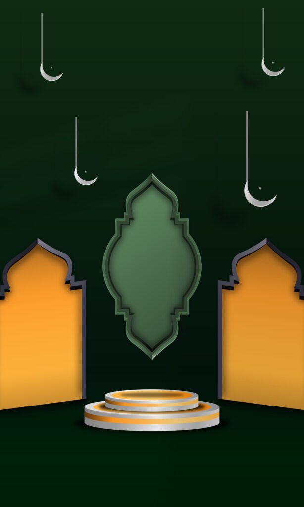 Background for Kareem Ramadhan Theme Product Photos with Elegant Simple Islamic Ornament EPS 10 Free Vector