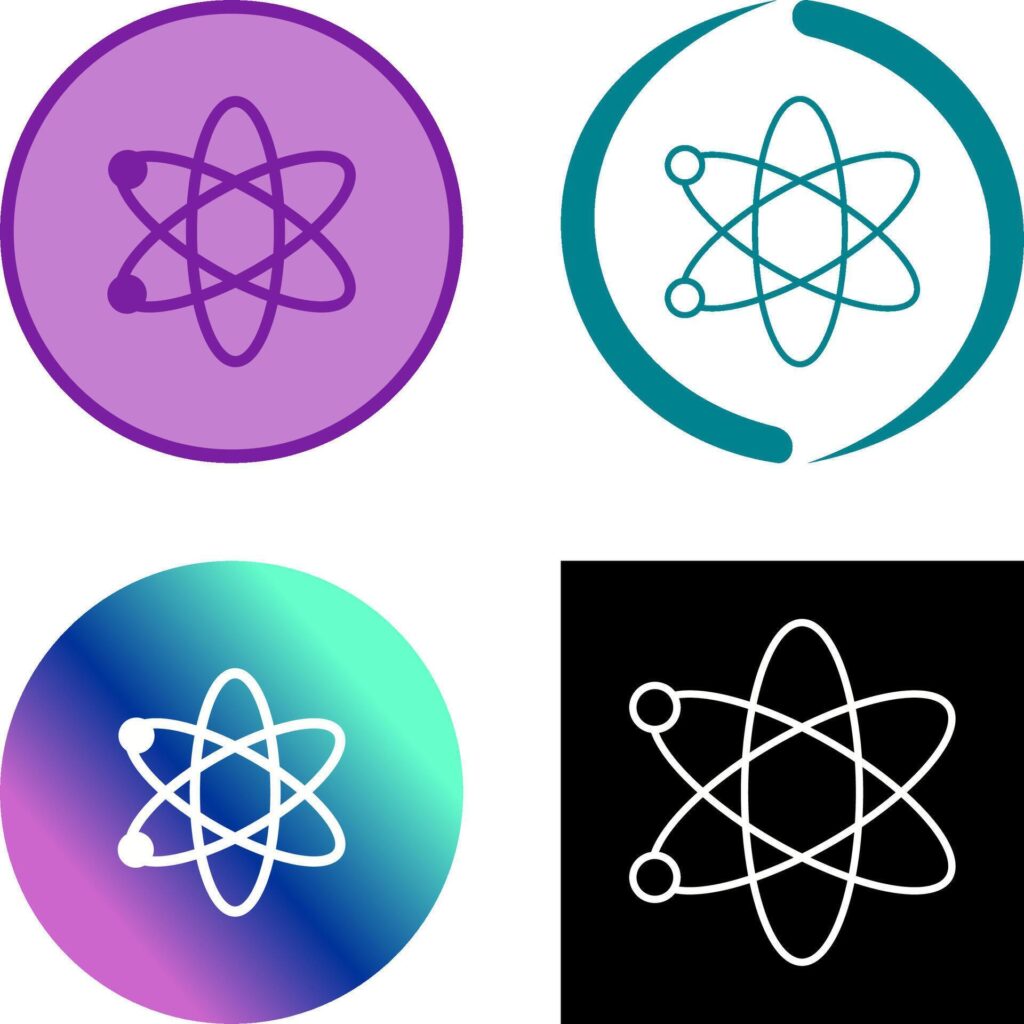 Atom Icon Design Stock Free