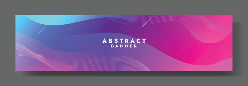 Abstract Colorful Fluid Wave Banner Template Free Vector