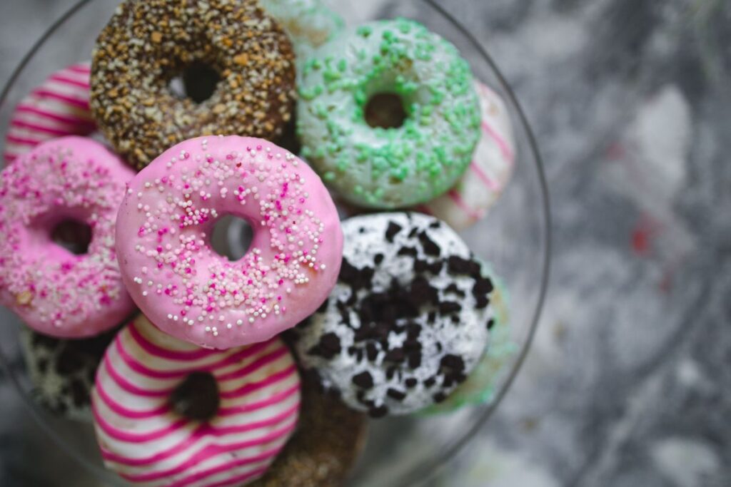 Colorful donuts Stock Free