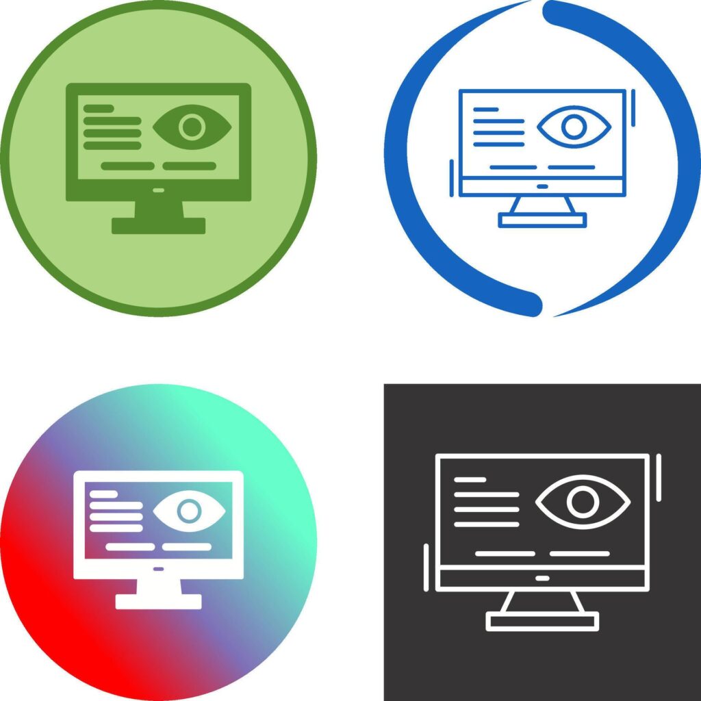 Vision Icon Design Stock Free