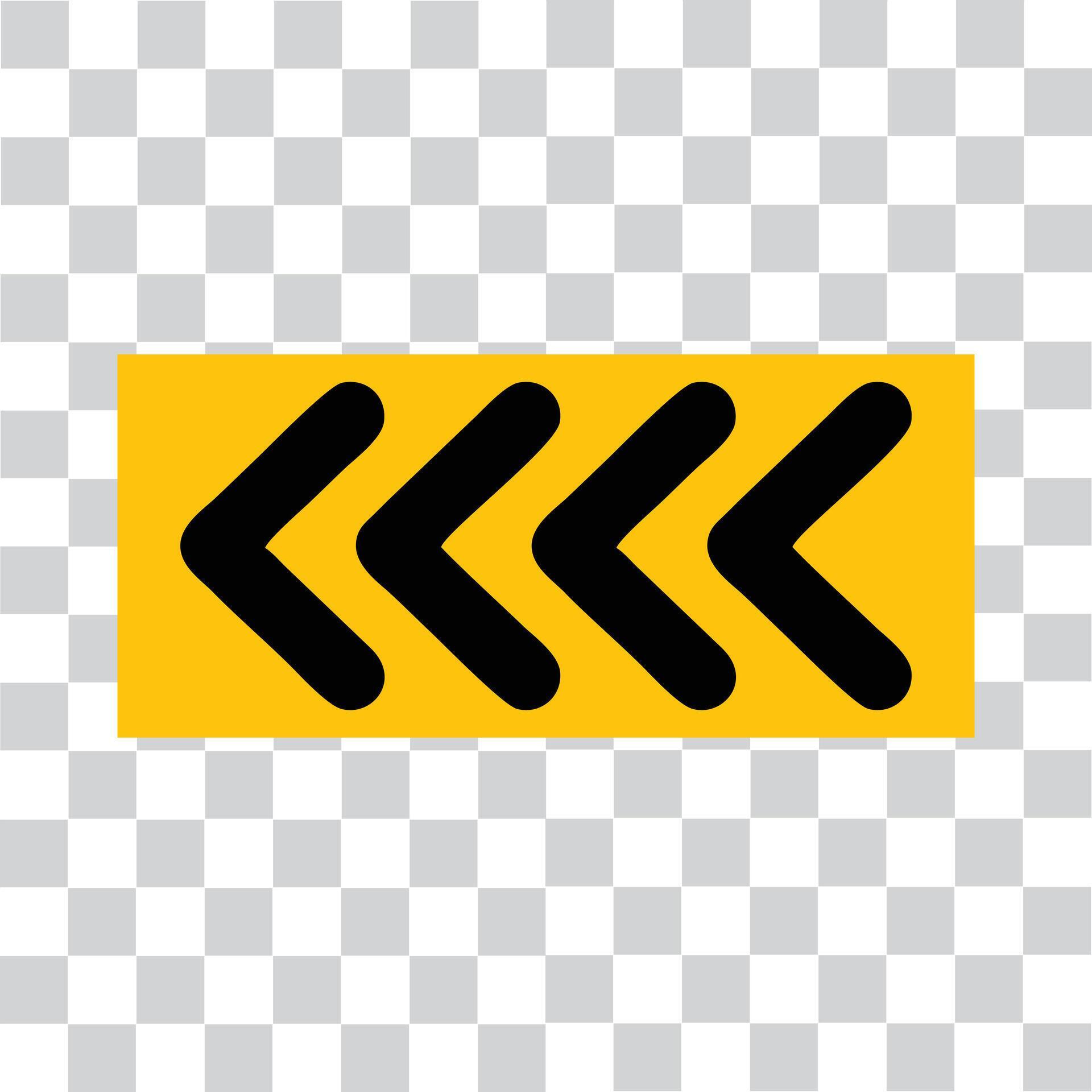 black color arrow and yellow background arrow left arrow Stock Free