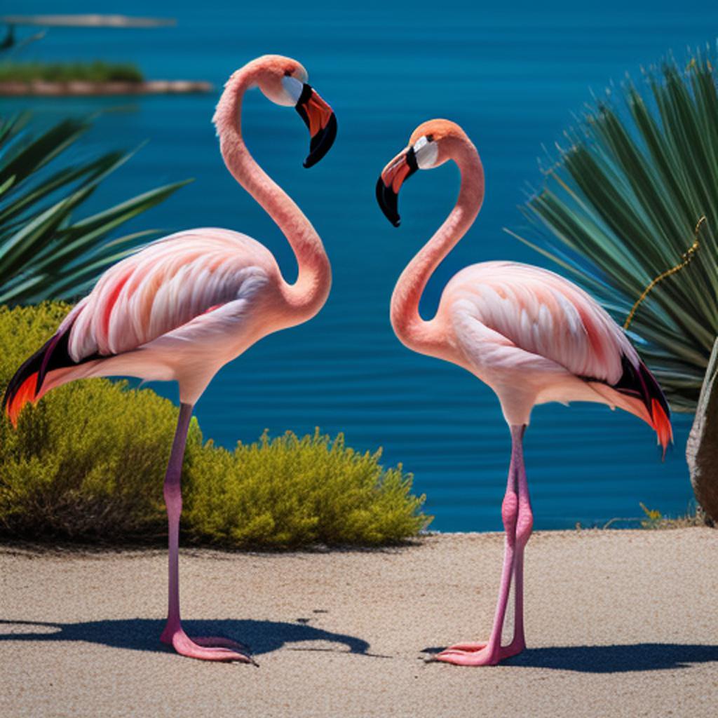 Flamingos by @tajcihernandez by @ai_generated