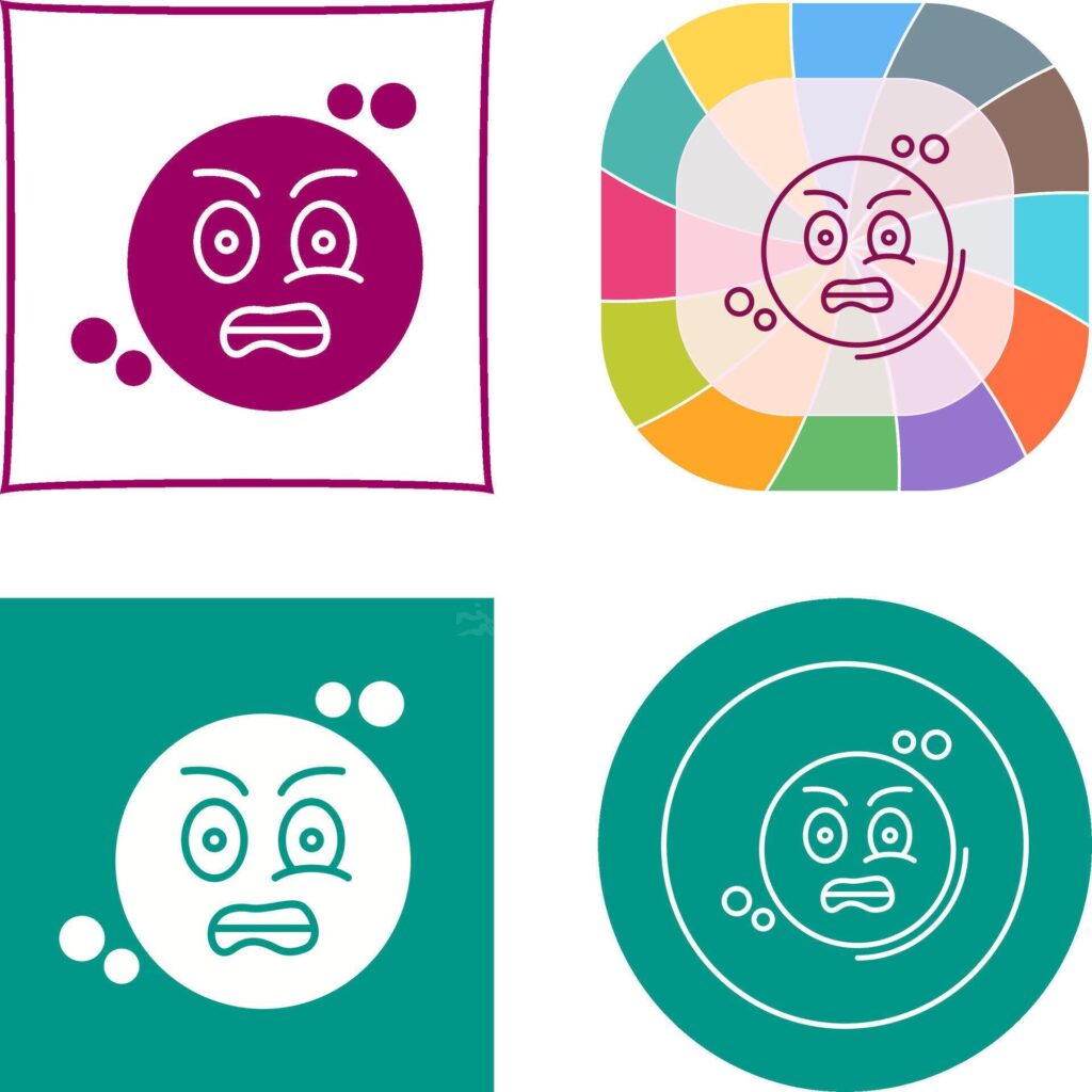 Grimacing Icon Design Stock Free