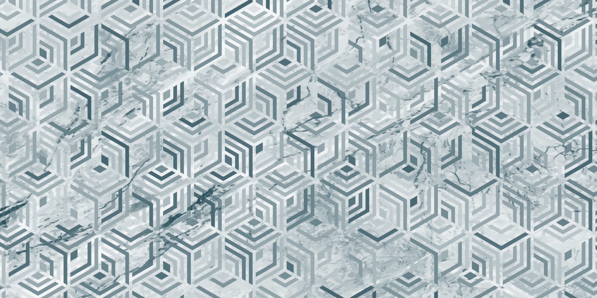 Geometric pattern grunge background with marble texture Free Vector