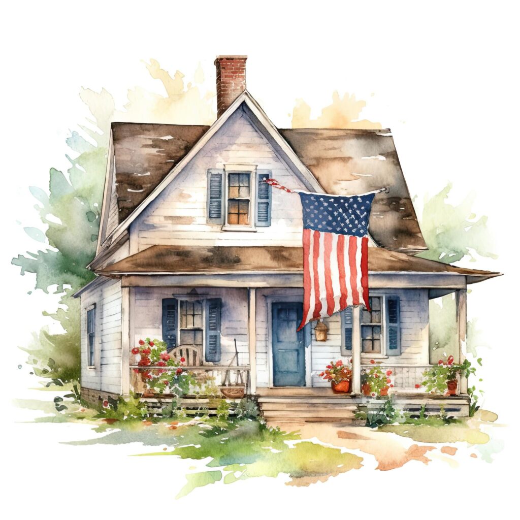 USA Farmhouse. Illustration Stock Free