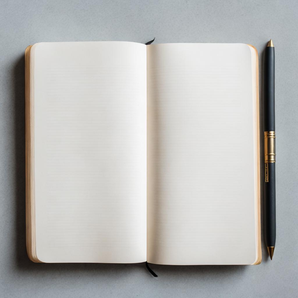 Blank book page by by @ai_generated