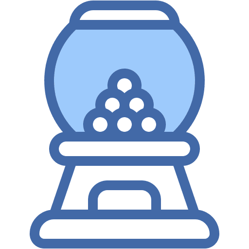 Gumball, machine, gum icon