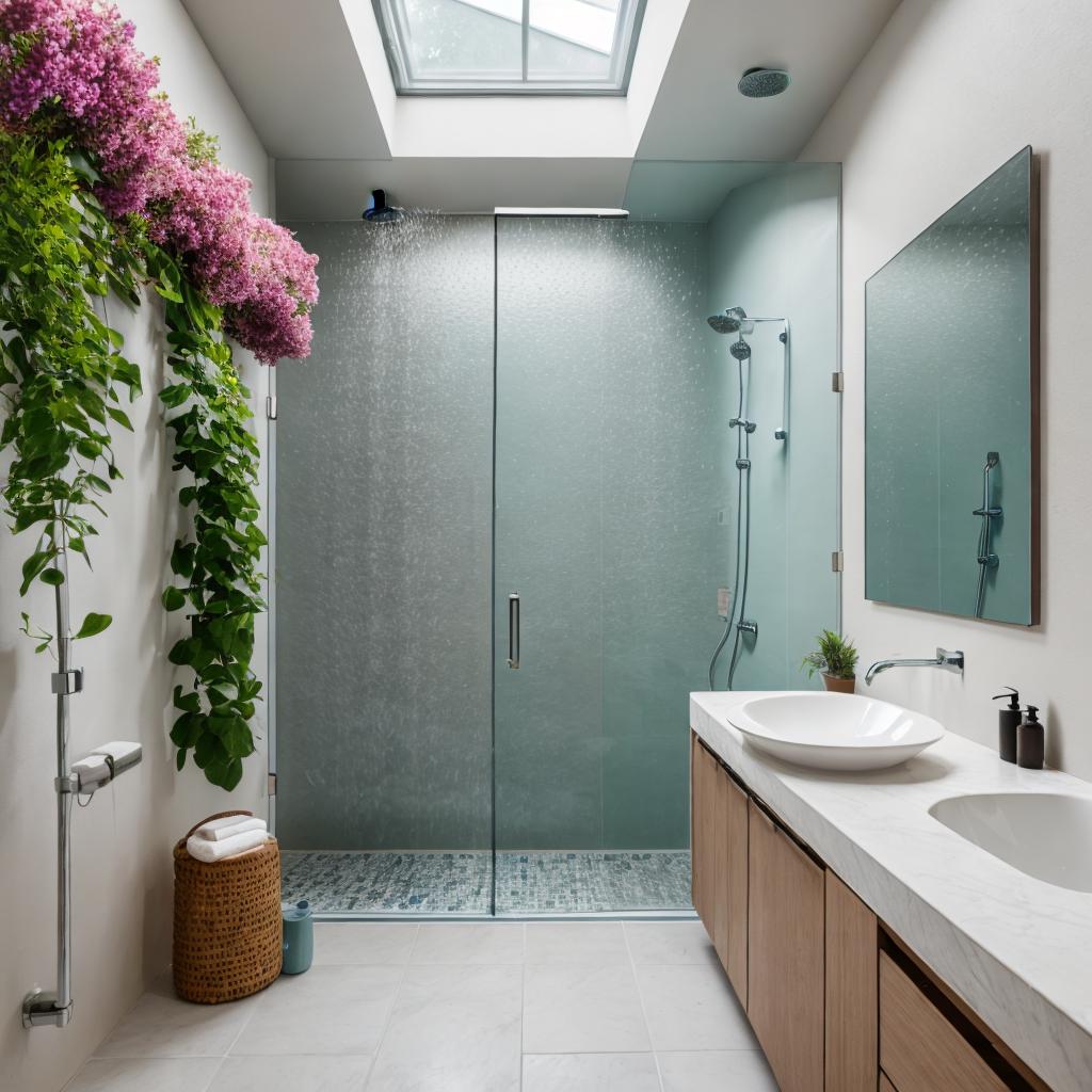 Whole Bathroom shower with by @ai_generated