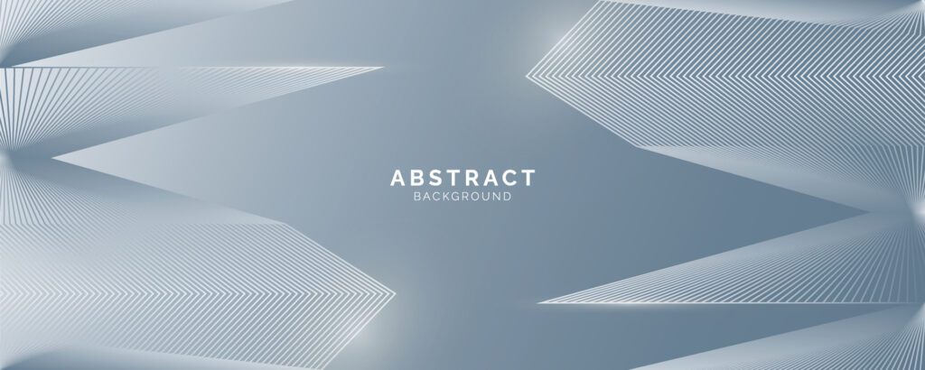 Abstract background with white gray gradient lines and white composition, modern template for website, banner art, poster design, vector Free Vector