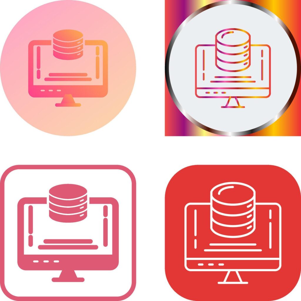 Data Storage Icon Design Stock Free