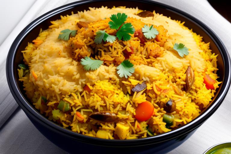 Veg biryani by @69a828oy by @ai_generated