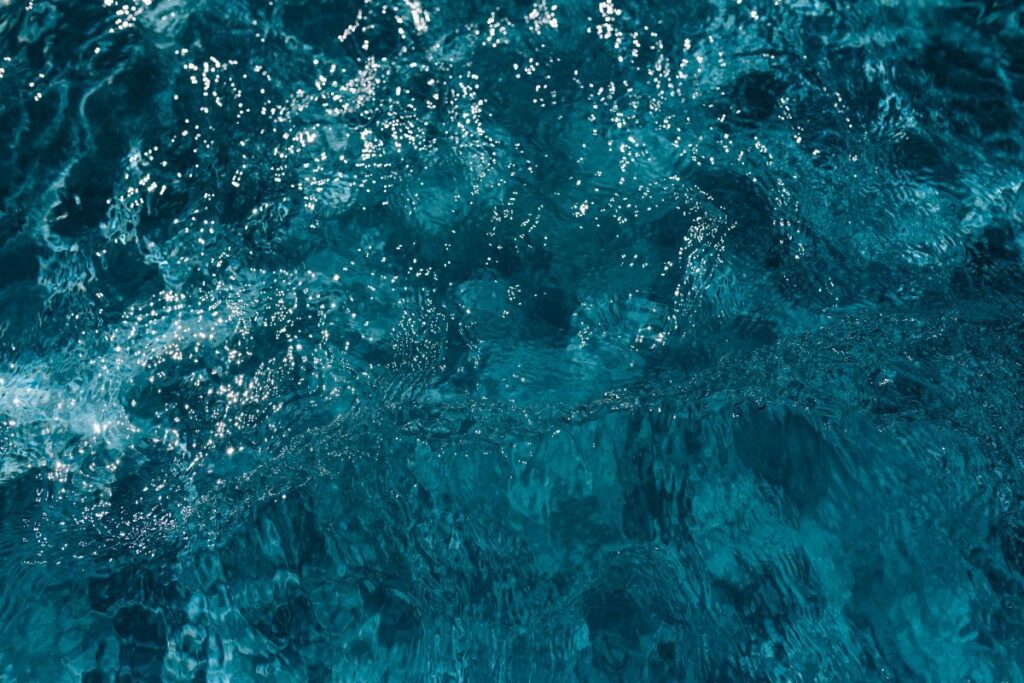 Wavy water surface in a swimming pool Stock Free