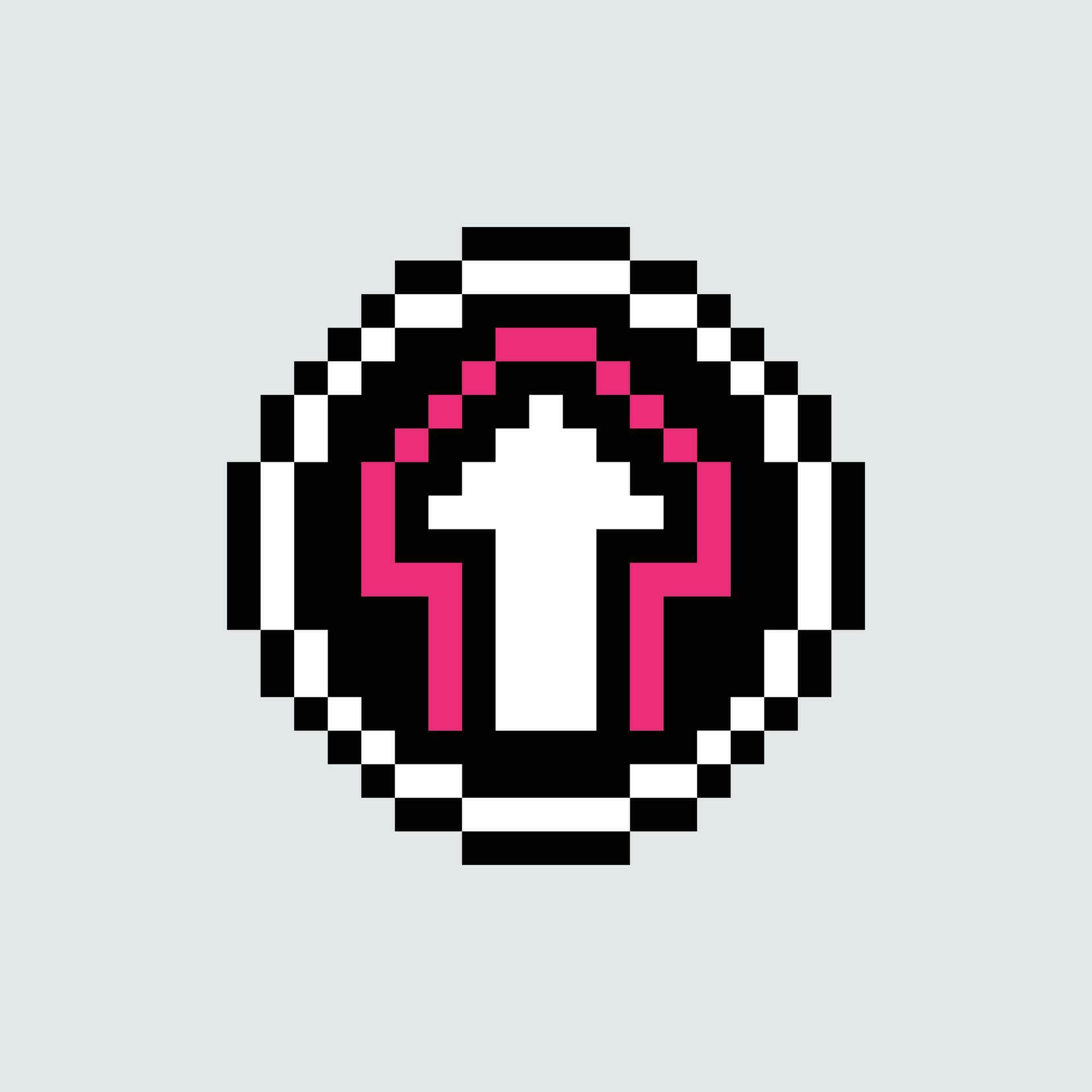 pixel art up arrow Stock Free