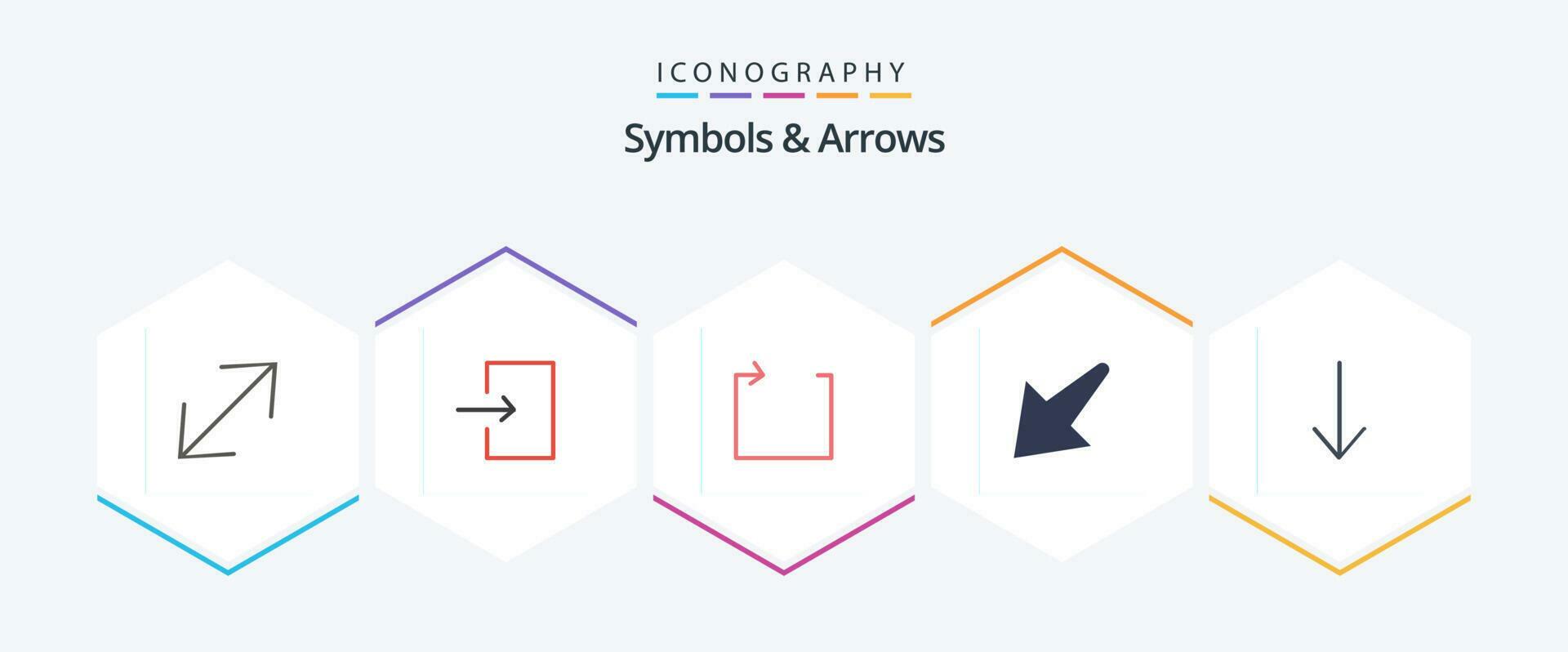 Symbols and Arrows 25 Flat icon pack including . repeat. . arrow Stock Free