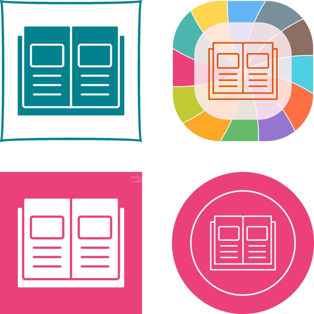 Ebook Icon Design Stock Free