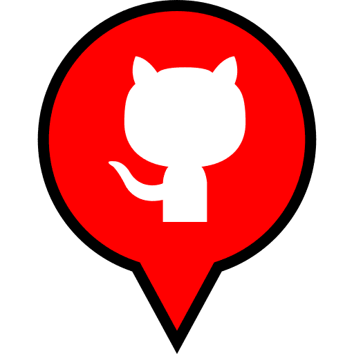 Github, pin, logo icon